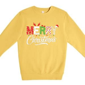 Cute Merry Christmas Matching Family Christmas Premium Crewneck Sweatshirt