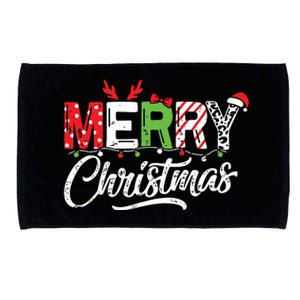 Cute Merry Christmas Matching Family Christmas Microfiber Hand Towel