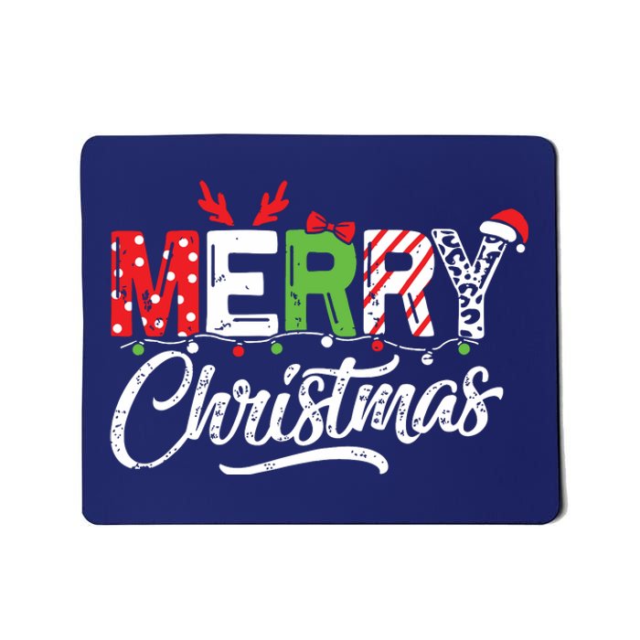 Cute Merry Christmas Matching Family Christmas Mousepad