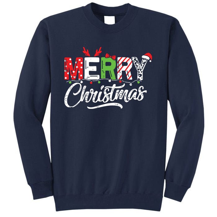 Cute Merry Christmas Matching Family Christmas Tall Sweatshirt