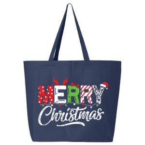 Cute Merry Christmas Matching Family Christmas 25L Jumbo Tote