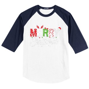 Cute Merry Christmas Matching Family Christmas Baseball Sleeve Shirt