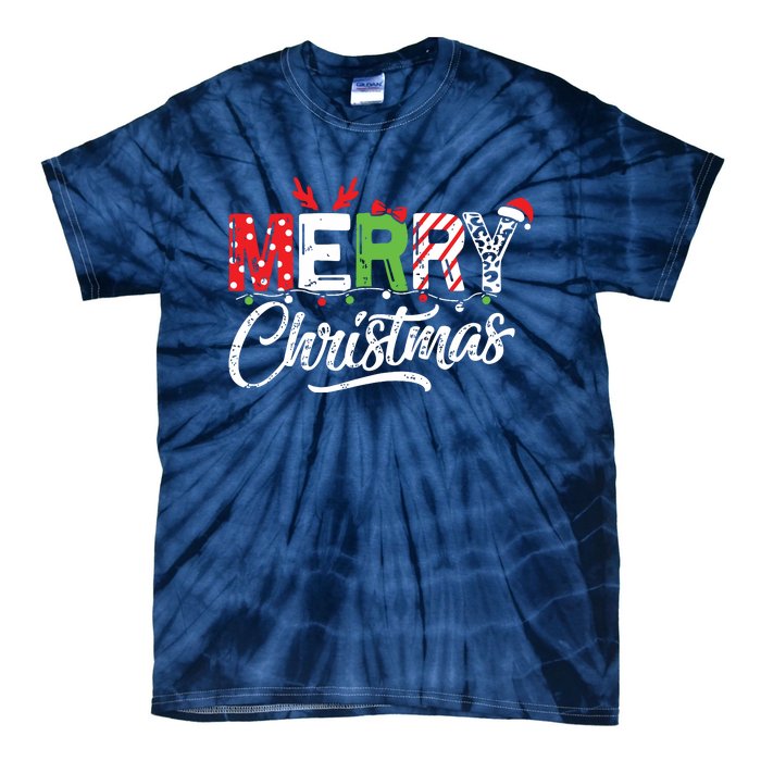 Cute Merry Christmas Matching Family Christmas Tie-Dye T-Shirt