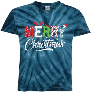 Cute Merry Christmas Matching Family Christmas Kids Tie-Dye T-Shirt