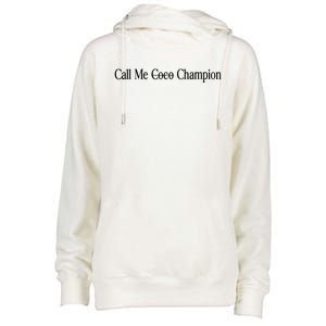 Call Me Coco Call Me Champion Womens Funnel Neck Pullover Hood