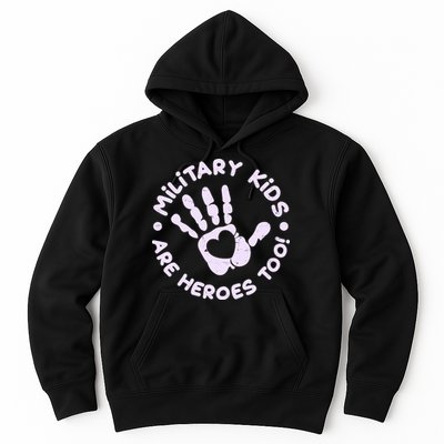 Cute Military Children Are Heroes Too Hoodie