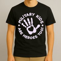 Cute Military Children Are Heroes Too T-Shirt