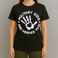 Cute Military Children Are Heroes Too T-Shirt