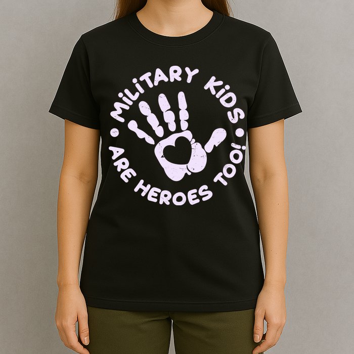 Cute Military Children Are Heroes Too T-Shirt