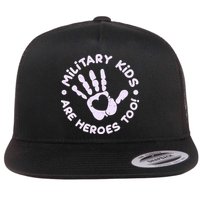 Cute Military Children Are Heroes Too Flatbill Hat