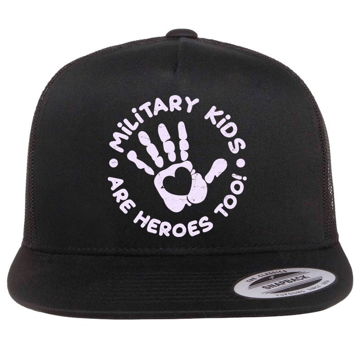 Cute Military Children Are Heroes Too Flatbill Hat