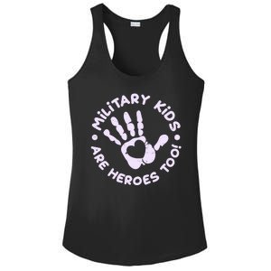 Cute Military Children Are Heroes Too Ladies PosiCharge Competitor Racerback Tank