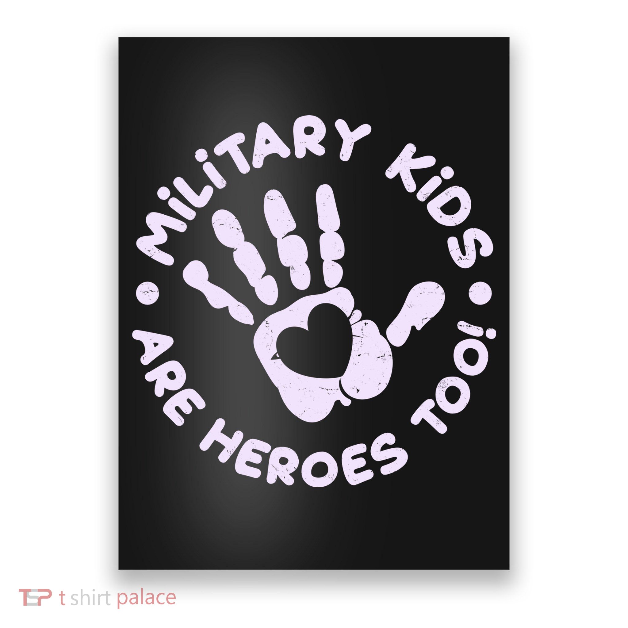 Cute Military Children Are Heroes Too Poster