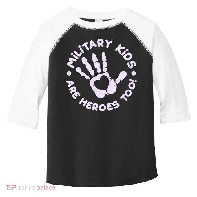 Cute Military Children Are Heroes Too Toddler Fine Jersey T-Shirt