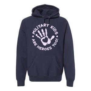 Cute Military Children Are Heroes Too Premium Hoodie