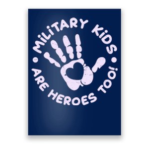 Cute Military Children Are Heroes Too Poster