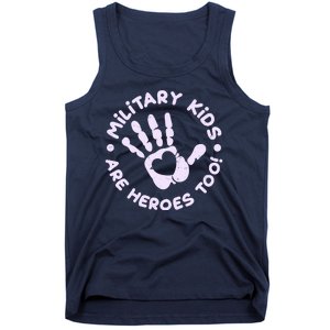 Cute Military Children Are Heroes Too Tank Top