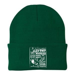 Catnip Madness Cute Kitten Cat Lover Gift For Cat Owners Knit Cap Winter Beanie