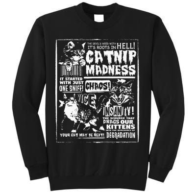 Catnip Madness Cute Kitten Cat Lover Gift For Cat Owners Sweatshirt