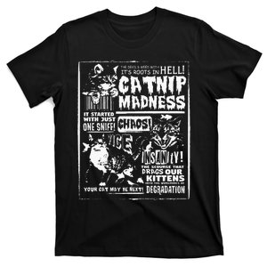 Catnip Madness Cute Kitten Cat Lover Gift For Cat Owners T-Shirt