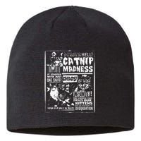 Catnip Madness Cute Kitten Cat Lover Gift For Cat Owners Sustainable Beanie