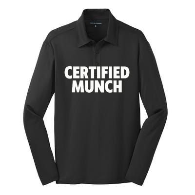 Certified Munch Silk Touch Performance Long Sleeve Polo