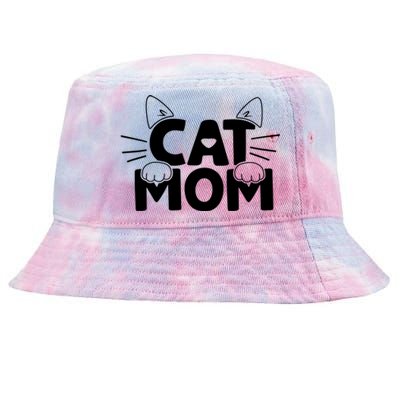 Cat Mom Tie-Dyed Bucket Hat