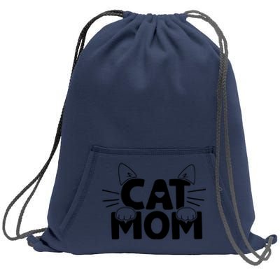 Cat Mom Sweatshirt Cinch Pack Bag