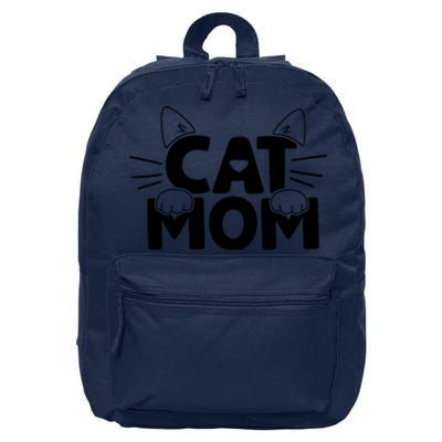 Cat Mom 16 in Basic Backpack