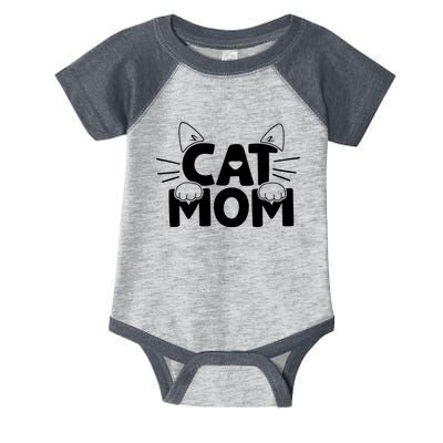 Cat Mom Infant Baby Jersey Bodysuit