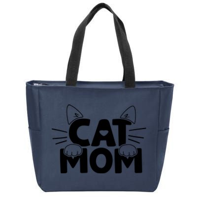 Cat Mom Zip Tote Bag