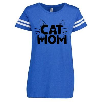 Cat Mom Enza Ladies Jersey Football T-Shirt