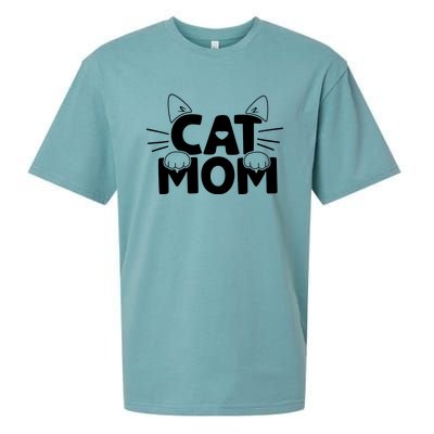 Cat Mom Sueded Cloud Jersey T-Shirt