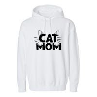 Cat Mom Garment-Dyed Fleece Hoodie