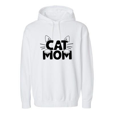 Cat Mom Garment-Dyed Fleece Hoodie