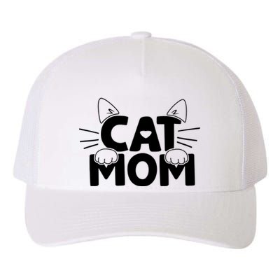 Cat Mom Yupoong Adult 5-Panel Trucker Hat