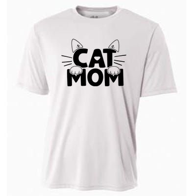 Cat Mom Cooling Performance Crew T-Shirt