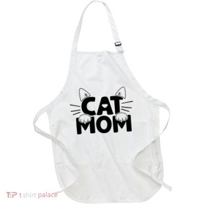 Cat Mom Full-Length Apron With Pockets