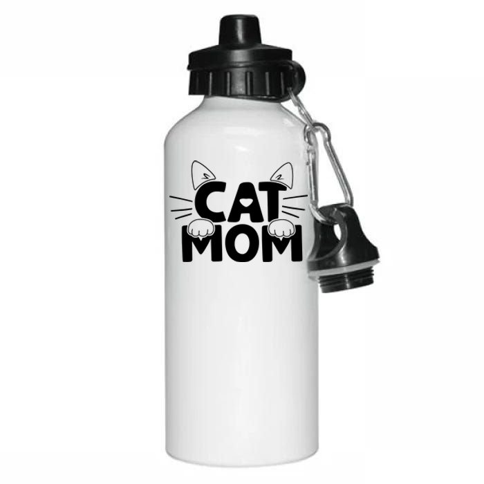 Cat Mom Aluminum Water Bottle