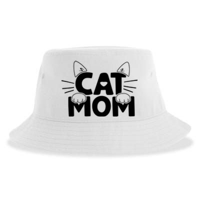 Cat Mom Sustainable Bucket Hat