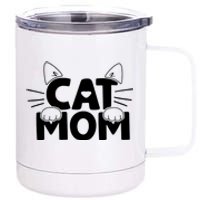 Cat Mom 12 oz Stainless Steel Tumbler Cup