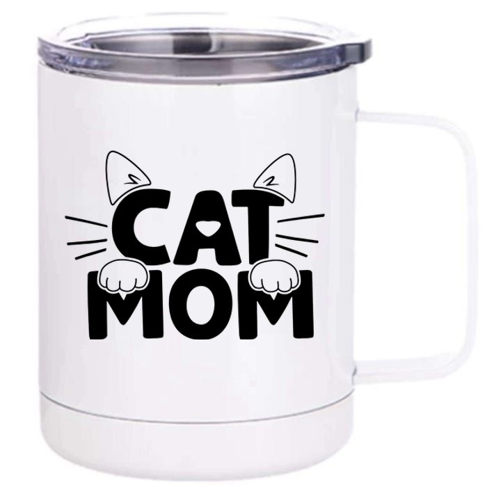 Cat Mom 12 oz Stainless Steel Tumbler Cup