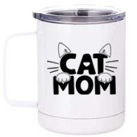 Cat Mom 12 oz Stainless Steel Tumbler Cup