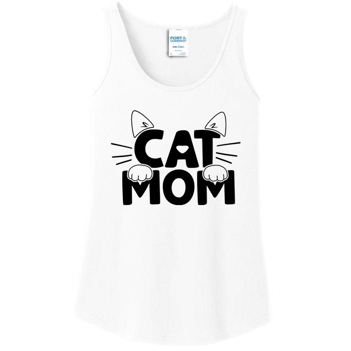 Cat Mom Ladies Essential Tank