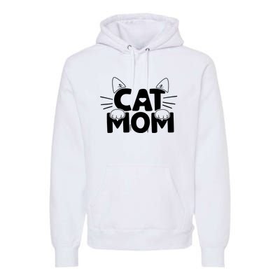 Cat Mom Premium Hoodie