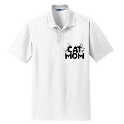 Cat Mom Dry Zone Grid Polo