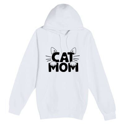 Cat Mom Premium Pullover Hoodie