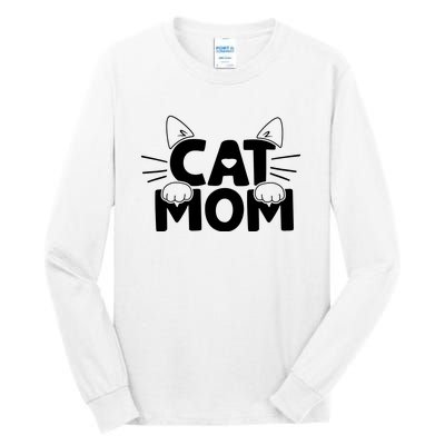 Cat Mom Tall Long Sleeve T-Shirt