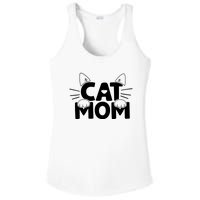 Cat Mom Ladies PosiCharge Competitor Racerback Tank