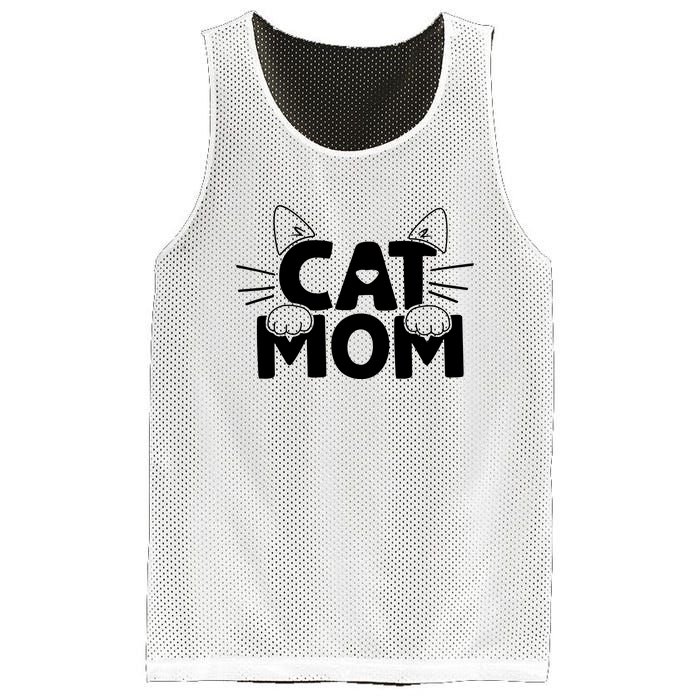 Cat Mom Mesh Reversible Basketball Jersey Tank